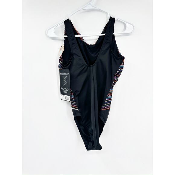 Miraclesuit Shimmer Links Brio Slimming One Piece Swimsuit Size 8 NWT - Picture 4 of 8